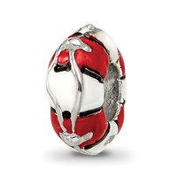 Sterling Silver Reflections Enameled Life Preserver Bead view 1