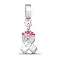 Sterling Silver Reflections Preciosa Crystal Awareness Dangle Bead view 5