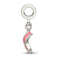 Sterling Silver Reflections Enameled Awareness Dangle Bead view 2