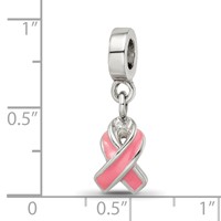 Sterling Silver Reflections Enameled Awareness Dangle Bead view 3
