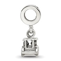Sterling Silver Reflections Golf Cart Dangle Bead view 2