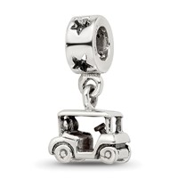 Sterling Silver Reflections Golf Cart Dangle Bead view 5