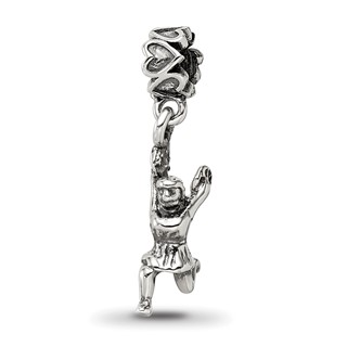 Sterling Silver Reflections Cheerleader Dangle Bead