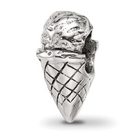 Sterling Silver Reflections Ice Cream Cone Bead view 1