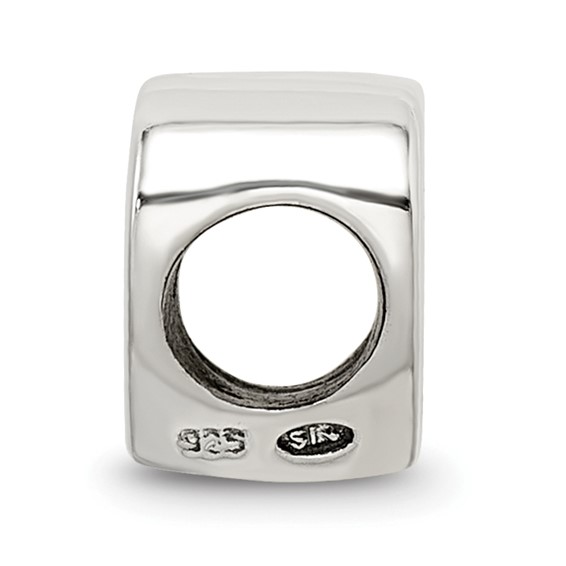 Sterling Silver Reflections Heart Shape Bead