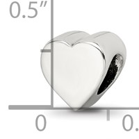 Sterling Silver Reflections Heart Shape Bead view 4