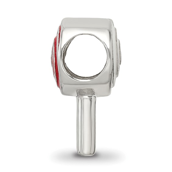 Sterling Silver Reflections Enameled Lollipop Bead