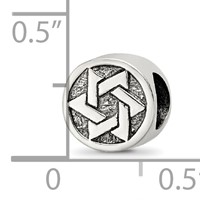 Sterling Silver Reflections Star of David Bead view 4