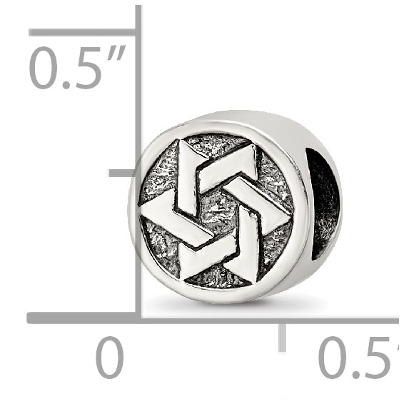 Sterling Silver Reflections Star of David Bead