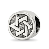 Sterling Silver Reflections Star of David Bead view 1
