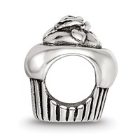 Sterling Silver Reflections Cupcake Bead view 2