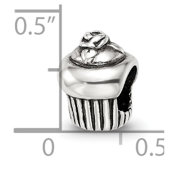Sterling Silver Reflections Cupcake Bead