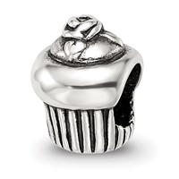 Sterling Silver Reflections Cupcake Bead view 1