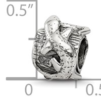 Sterling Silver Reflections Lizard on a Log Bead view 4