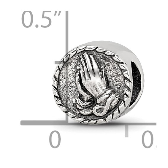 Sterling Silver Reflections Praying Hands Bead