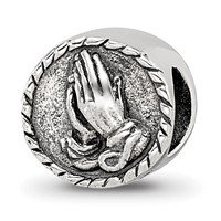 Sterling Silver Reflections Praying Hands Bead view 1