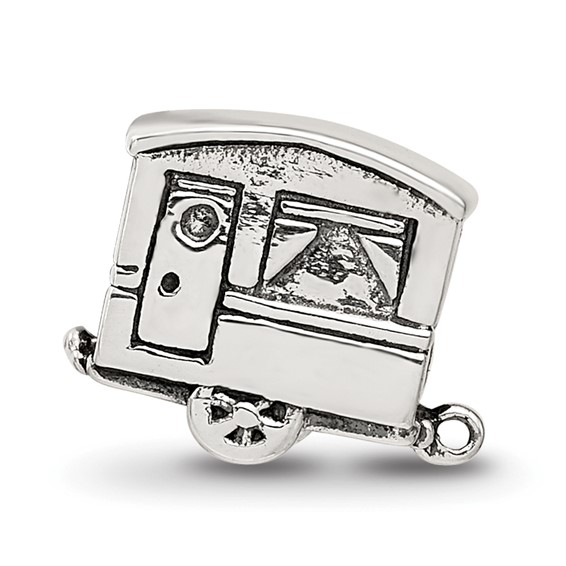 Sterling Silver Reflections Camper Trailer Bead