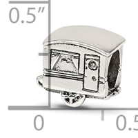 Sterling Silver Reflections Camper Trailer Bead view 4