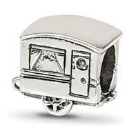 Sterling Silver Reflections Camper Trailer Bead view 1