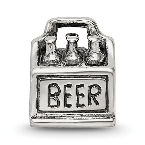 Sterling Silver Reflections 6-pack Beer Bead