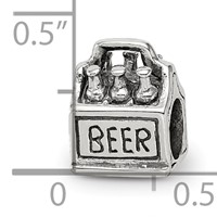 Sterling Silver Reflections 6-pack Beer Bead view 3