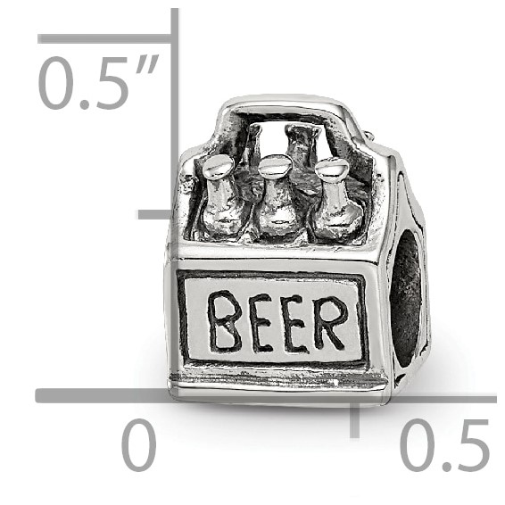Sterling Silver Reflections 6-pack Beer Bead