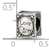 Sterling Silver Reflections Love Story Book Bead view 4
