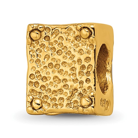 Sterling Silver Gold-plated Reflections Love Story Book Bead