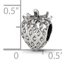 Sterling Silver Reflections Strawberry Bead view 4