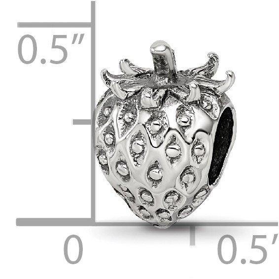 Sterling Silver Reflections Strawberry Bead