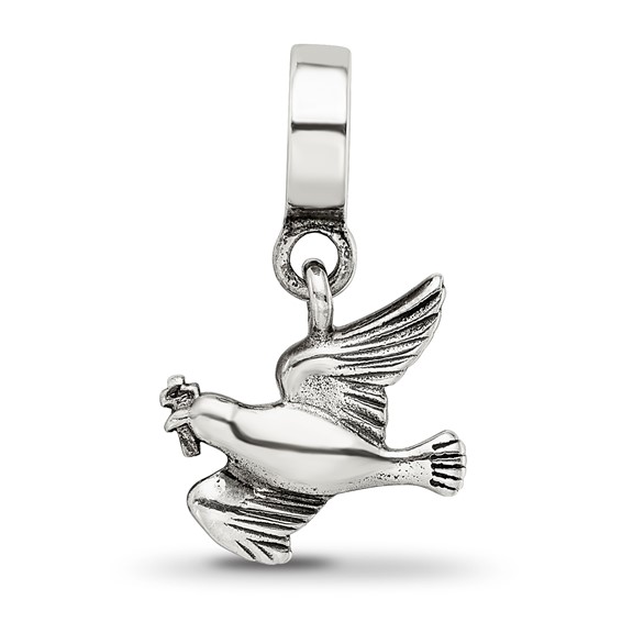Sterling Silver Reflections Dove Dangle Bead