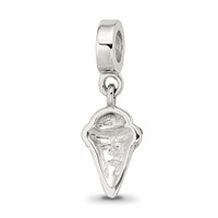 Sterling Silver Reflections CZ Ice Cream Cone Dangle Bead view 5