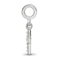 Sterling Silver Reflections Clear Preciosa Crystal Cross Dangle Bead view 2