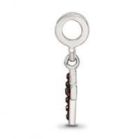 Sterling Silver Reflections Preciosa Crystal Cross Dangle Bead view 2