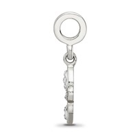 Sterling Silver Reflections Clear Preciosa Crystal Fleur De Lis Bead view 2