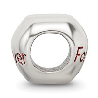 Sterling Silver Reflections Enameled Forever Heart Bead view 2