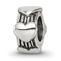 Sterling Silver Reflections Heart Bead view 1