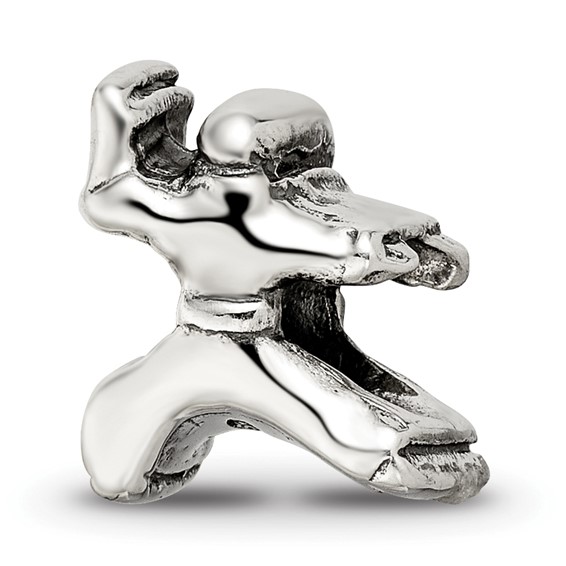 Sterling Silver Reflections Karate Person Bead