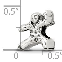 Sterling Silver Reflections Karate Person Bead view 4