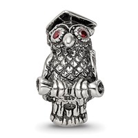 Sterling Silver Reflections Wise Owl Bead view 3