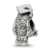 Sterling Silver Reflections Wise Owl Bead view 5