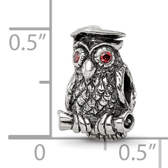 Sterling Silver Reflections Wise Owl Bead