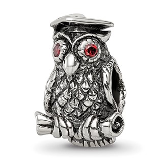 Sterling Silver Reflections Wise Owl Bead