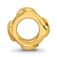 Sterling Silver Gold-plated Reflections Heart Bead view 2