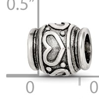 Sterling Silver Reflections Heart Bead view 4