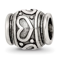 Sterling Silver Reflections Heart Bead view 1