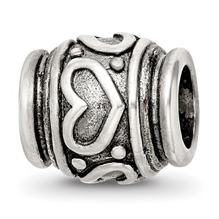 Sterling Silver Reflections Heart Bead