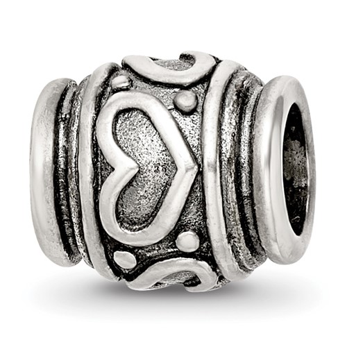 Sterling Silver Reflections Heart Bead