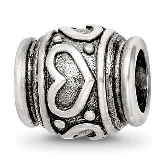 Sterling Silver Reflections Heart Bead