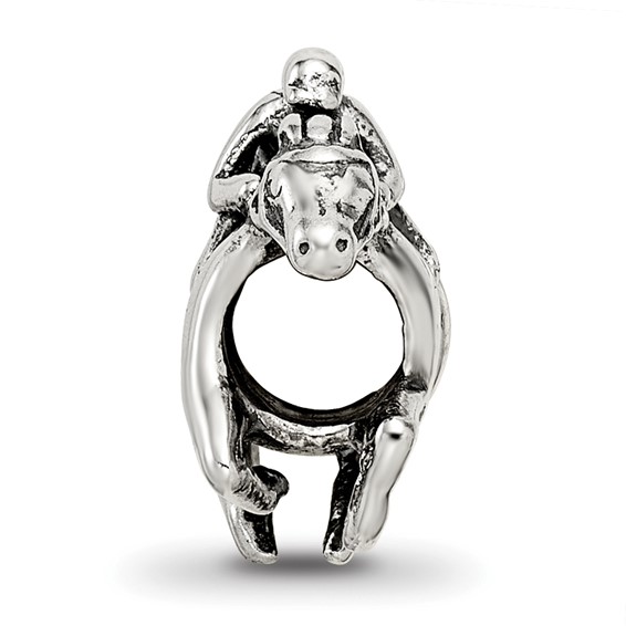 Sterling Silver Reflections Race Horse Bead